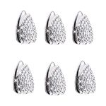 Bling Car Mini Hooks for Mask, Cute Rhinestone Car Hook for Dashboard, Car Hanger Organizer Storage Hooks for Keys Purse Earphone Charging Cable, Adhesive Wall Hanging Hooks. （ Silver)