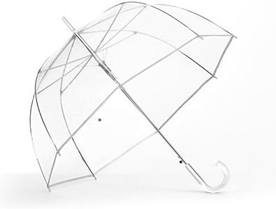 SHEDRAIN Auto Open Bubble Stick Umbrella Clear, 1 EA
