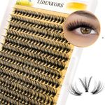 Lash Clusters D Curl Cluster Lashes Fluffy Lash Extensions Natural Individual Lashes 9-16mm mix Eyelash Clusters Faux Cils Extension Mink False Eyelashes Diy Eyelash Extensions (260-40D-0.07D-mix 9-16mm)