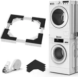 JHCHU Universal Stacking Kit for Washer and Dryer, Adjustable Frame Range 17-3/4" ~ 26-3/4" (45~68cm), Offering Solutions for Stacking Different Sizes of Washing Machine and Tumble Dryers