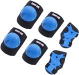 Youth/Kids Knee Pads Elbow Pads Wrist Guards Protective Gear Set for 3-15 Years Child Roller Skates, Skateboard, Cycling, Inline Skating, BMX Bike, Scooter Riding and Other Outdoor Sports