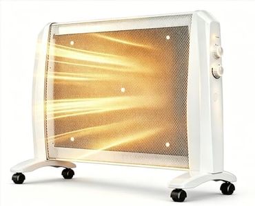 STORM HERO 2000W Panel Heater for Large Rooms - Energy Efficient Heaters for Indoor Use, Quiet 35dB Convection Heater, Overheat Protection, Safety 11 Adjustable Thermostat, Space Heater for Bedroom