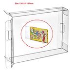 WICAREYO 10Pcs Clear Box Case Sleeve CIB Protector for NES Games Cartridge Box