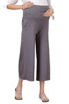 Easy Feed Women's Loose Fit Cotton Maternity Palazzo (PL-GREY-2XL_Grey_2XL)