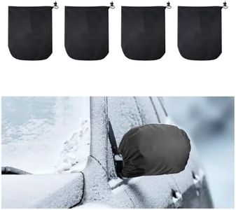 Kewucn 4PCS Car Side Mirror Snow Cover, Waterproof Auto Rearview Protector with Drawstring, Frost Guard Mirror Cover Keeps Ice and Snow Off, Universal Vehicle Exterior Accessories