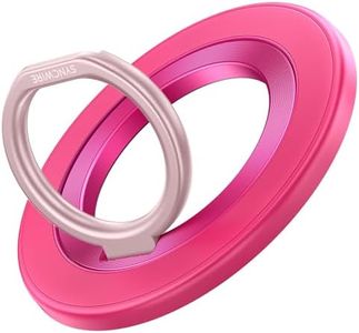 SYNCWIRE Magnetic Phone Ring Holder for MagSafe, 360° Rotation Cell Phone Grip Stand Finger Ring Kickstand Two-Sided Magnet Compatible with iPhone 17 Pro Max 16 15 14 13 12 MagSafe Accessories