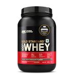 Optimum Nutrition (ON) Gold Standard 100% Whey Protein Powder 2 lbs, 907 g (Double Rich Chocolate), for Muscle Support & Recovery, Vegetarian - Primary Source Whey Isolate