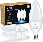 Sailstar Candelabra Light Bulbs 60 Watt Equivalent, 4000K Natural Daylight, 5W E12 Small Base Type B LED Bulbs, 500 Lumens, Chandelier Ceiling Fan Light Bulbs, CRI 85, Non-dimmable, Pack of 3