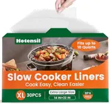 Slow Cooker Liners, Hotensil 14"x 22" 30 Count Cooking Bags Large Size Disposable Pot Liners, Fit 6QT to 10QT for Slow Cooker Cooking Trays, Multi-Purpose Durable Liners Plastic Bags, BPA Free