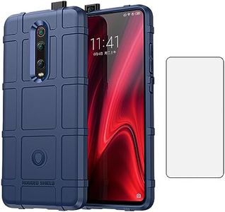 Asuwish Phone Case for Xiaomi Mi 9T/Mi9T Pro/Redmi K20/RedmiK20 Pro with Tempered Glass Screen Protector Cover and Slim Thin Hard Mobile Film TPU Cell Accessories Protective Mi9TPro Women Men Blue