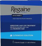 Regaine For Men Extra Strength Scalp Solution, Hereditary Hair Loss Treatment for Men with Minoxidil, Helps Regrows Hair and Prevents Further Hair Loss, 60 ml (1 Month Supply)