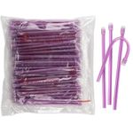 Practicon 7019110 PUR Color-Flex Saliva Ejectors Purple (Pack of 100)