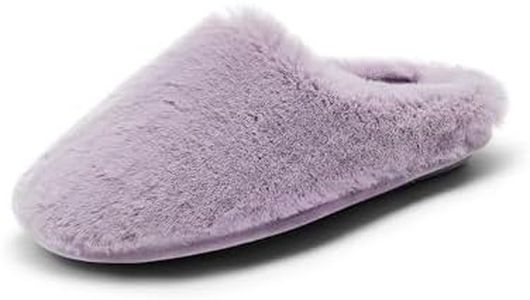 DREAM PAIRS Women's Plush Fuzzy Slip on Indoor Outdoor Winter House Slippers,Size 9-10,PURPLE,GEROLDY