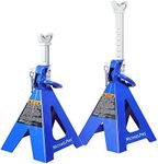 MichaelPro MP017002 6 Ton Double Pin Jack Stands | Premium Forged Steel Ratchet Bar Provides Greater Safety | 1 Pair