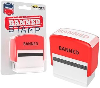 Fairly Odd Novelties Donald Trump Self-Inking Banned Political Novelty Gag Gift Stamp - Red Ink