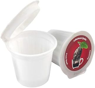 iFillCup 240 cápsulas vacías rojas compatibles con cafeteras Keurig 1.0 y 2.0 y K Cup, 100% reciclables, personalizables, mejor preparación que las cápsulas reutilizables y recargables. (240 unidades)