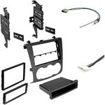 Single or Double DIN Radio Dash Kit for 2007-2012 Nissan Altima Sedan Or Coupe with Antenna Adapter & Wiring Harness