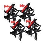 Garsum Mole Trap Lawn EasySet Eliminator Black Scissor Traps,Reusable Quick and Clean Kill,4 Sets