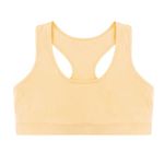 Cretty-Meet Soft and Comfortable Cotton Girls Bra Kids Underwear Sports Training Bra Crop Tops for Teenage Girls 8-16 Years - Beige