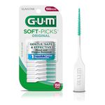 Gum Soft-Picks Original Dental Picks, Between Teeth Cleaning, On-The-Go Case, 150 Count, 6327RA