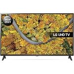 LG 43UP75006LF 43 inch 4K UHD HDR Smart LED TV (2021 Model) with Freeview Play, Prime Video, Netflix, Disney+, Google Assistant and Alexa compatible, Ceramic Black