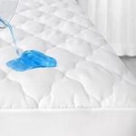 SPRINGSPIRIT Twin XL Mattress Protector Waterproof, Breathable & Noiseless Twin XL Mattress Pad Cover Quilted Fitted with Deep Pocket up to 14" Depth (39"x 80"), Breathable, Noiseless, Washable, White