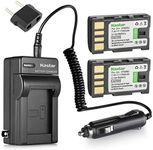 Kastar BN-VF808 Battery (2-Pack) and Charger Kit for JVC BN-VF808, BN-VF808U, BN-VF815, BN-VF815U, BN-VF823, BN-VF823U and JVC MiniDV, Everio GZ-MG130, 155, 255, GZ-MG555 and other specified camcorder