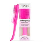 Tangle Teezer The Ultimate Detangler Hairbrush | For Wet & Dry Hair | Detangles All Hair Types | Reduces Breakage, Eliminates Knots | Two-Tiered Teeth & Comfortable Handle | Runway Pink