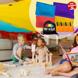 Tote A Fort XL Blanket Fort Kit for Kids, The Original, Kids Fort, Portable Blanket Fort…