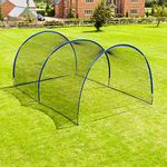 FORTRESS Pop-Up Baseball Batting Cage | Backyard Batting & Pitching Practice [20ft, 40ft, 60ft or 80ft Net Length] | Baseball Net for Hitting and Pitching (20ft Net Length, Extender Kit)