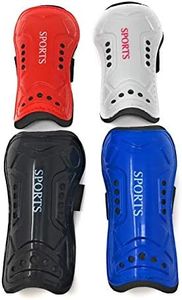 Rooks age 3-5 years old Kids Shin Guards,Child Soccer Shin Pad,Perforated Breathable Soccer Shin Guards Board, for Boys And Girls Football Games Leg Calf Protective Gear Black Blue Red White (White)