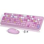 Colorful Wireless Keyboard and Mous