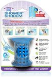 ShowerShroom the Revolutionary 2" Stand-Up Shower Stall Drain Protector Hair Catcher/Strainer, Blue