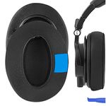 Geekria Sport Cooling-Gel Replacement Ear Pads for Audio-Technica ATH M50X, M50XBT, M50, M50xBT2, M40X, M30, M20, M10 Headphones Earpads, Headset Ear Cushion Repair Parts (Black/Extra Thick)