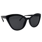 Ladies Womens Gloss Black Cats Eye Retro Vintage Sunglasses With Tint UV400 Lens Festival Fashion