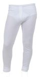 1x Pair of Mens Thermal Long Johns - Brushed inside for Extra Warmth (Medium, White)