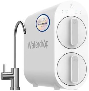 Waterdrop G2 Reverse Osmosis System, 7 Stage Tankless RO Water Filter System, Under Sink Water Filtration System, 400 GPD, 1:1 Pure to Drain, Reduces TDS, FCC Listed, USA Tech, WD-G2-W
