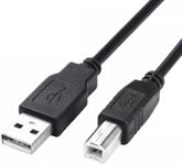 ULTRICS USB A to B Cable 3M, TPU High Speed USB 2.0 Printer Cable Lead Compatible with All USB Type B Devices Epson, HP DeskJet/Envy, Lexmark, 3D, Dell, Brother, DAC, All-in-One, Scanner