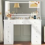 Dripex Dressing Table Vanity Desk w