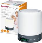 Beurer WL50 Wake Up Light | Daylight Table Lamp | Helps to Support The Sleep Rhythm | LED Technology | FM Radio with 10 Memory Spaces | Bluetooth & Aux Input | 3 Light Levels