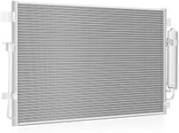 DWVO AC Condenser Air Conditioning Condenser Compatible with 2007-2018 Nissan Altima L4 V6 2.5L 3.5L, 2009-2021 Maxima V6 3.5L, Direct-Fit Replacement for OEM Part Numbers NI3030161, NI3030171