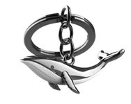 O meta[l]morphose METALMORPHOSE MTM146-01 Whale Keyring, black/white, One Size