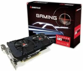 Biostar AMD Radeon RX 580 8GB 2048SP GDDR5 Graphics Card, 256-Bit PCIe 3.0 x16 Gaming GPU, DirectX 12 Video Card with HDMI/DVI/DisplayPort, Multi-Monitor Support, 4K Desktop Gaming Graphics Card
