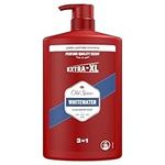 Old Spice Whitewater Shower Gel Men 1000ml, 3-in-1 Mens Shampoo Body-Hair-Face Wash, Long-lasting Fresh VALUE PACK 1L With Pump