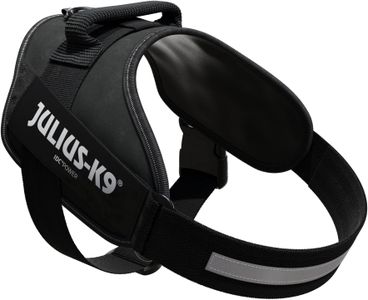 IDC Powerharness Dog Harness, Black, Size L – Adjustable & Durable
