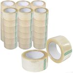 6 Rolls Clear Packaging Sticky Packing Tape Thickness 45 Micron [48mm x 75 metres]