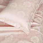 Story@Home Long Staple Egyptian 100% Cotton Compact Yarn Bedsheet King Size with 2 Pillow Covers, 500TC Premium Bedsheets, Home Decor, Ultimate Comfort, 270 cm x 270 cm, Floral Printed -Pink