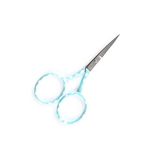 The Quilted Bear Polka Dot Embroidery Scissors - Small Sharp 3.5" Blades for use as Embroidery, Cross Stitch, School, Applique or Nail Scissors with Your Choice of Two Colours! (Duck Egg Blue)