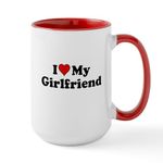 CafePress I Heart My Girlfriend Mugs 15 oz (444 ml) Ceramic Coffee Mug