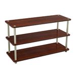 ClosetMaid 3-Tier Shoe Organiser, Cherry, Engineered Wood Aluminum, 46.5 cm x 30 cm x 80 cm